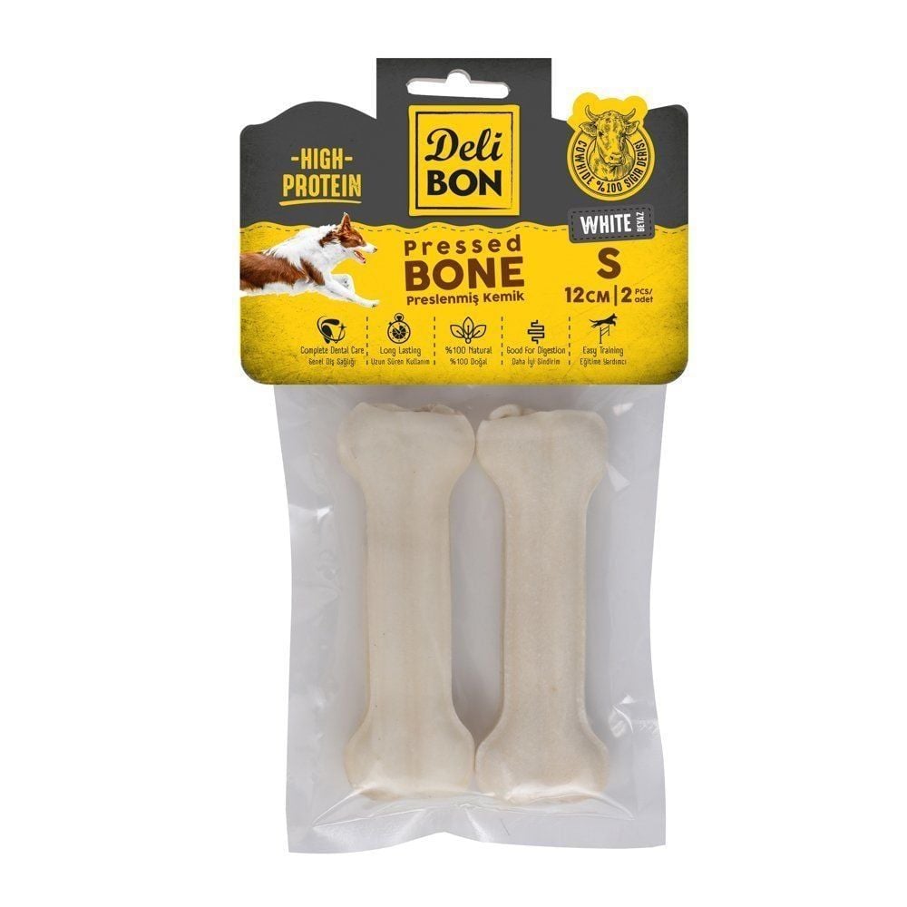 [EKO12CM2WHITE] Delibon Kemik Köpek Ödül Maması 12cm 2 Adet (Beyaz)